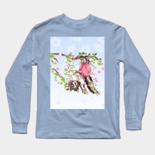 spring tabby cat Long Sleeve T-Shirt